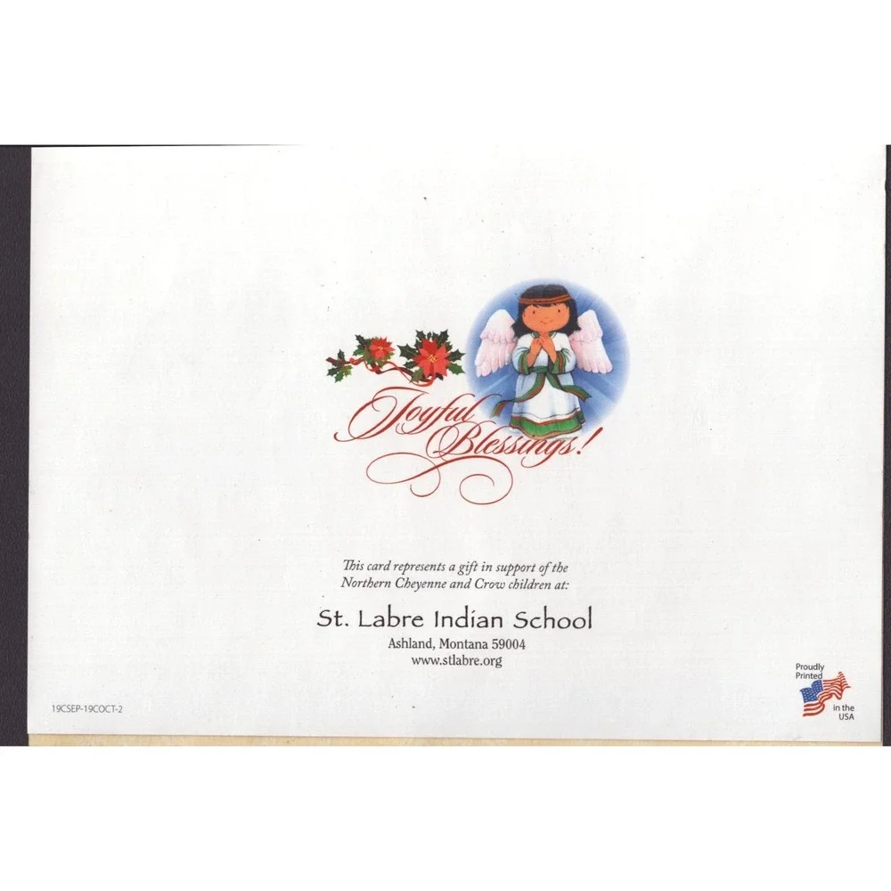 Lot of 5 St Labre Indian School Christmas Thanksgiving Cards Effie Cohen